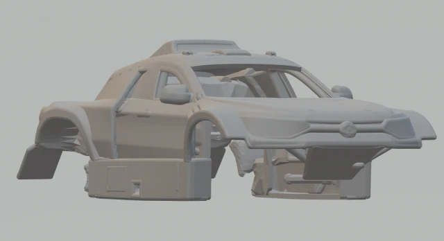 SSANGYONG KORANDO DKR 3D Print Model .c4d .max .obj .3ds .fbx .stl .blend 