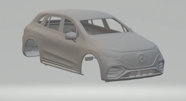 Mercedes-EQ EQS SUV 3D Print Model .c4d .max .obj .3ds .fbx .stl .blend