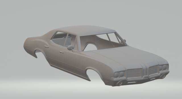 Oldsmobile cutlass 3D-printmodel .c4d .max .obj .3ds .fbx .stl .blend 
