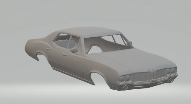 Oldsmobile cutlass 3D Print Model .c4d .max .obj .3ds .fbx .stl .blend 