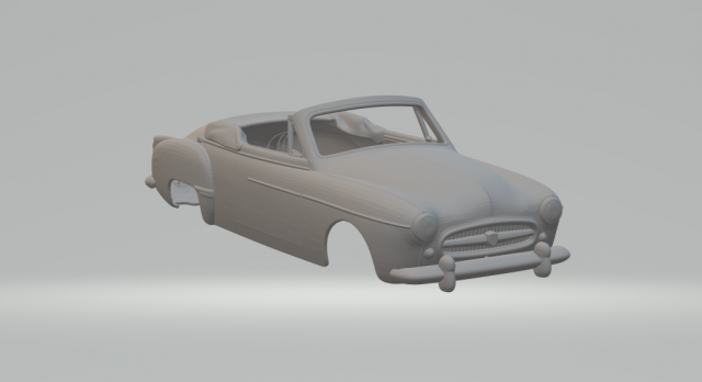 Renault fregate cabriolet 3D Принт Модель .c4d .max .obj .3ds .fbx .stl .blend 