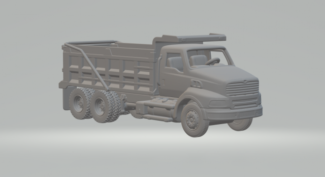 2007 STERLING A9500 DUMPER Model Cetak 3D .c4d .max .obj .3ds .fbx .stl .blend 