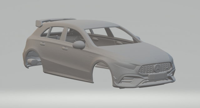 Mercedes-AMG A 45 3D printmodel .c4d .max .obj .3ds .fbx .stl .blend