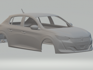 Peugeot e-208 gt Model do druku 3D