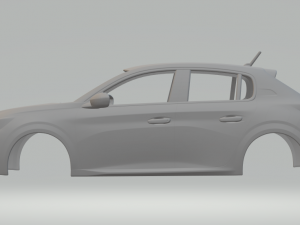 Peugeot e-208 gt 3D Print Model