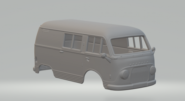 Taunus Transit fK1250 1963 Modello di stampa 3D .c4d .max .obj .3ds .fbx .stl .blend 