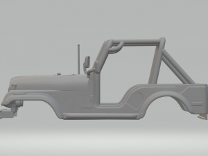 JEEP CJ5 76 3D 打印模型