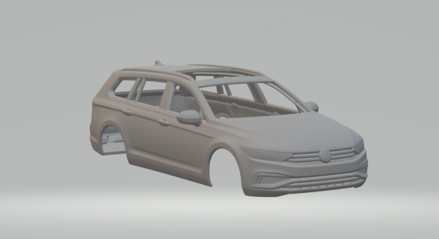 Passat variant 2020 3D 프린트 모델 .c4d .max .obj .3ds .fbx .stl .blend 