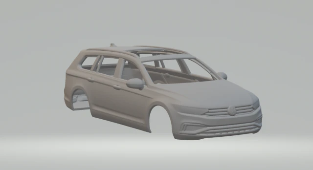 Passat variant 2020 3D Print Model .c4d .max .obj .3ds .fbx .stl .blend 