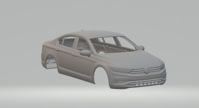 Vw passat sedan Modelo de Impressão 3D .c4d .max .obj .3ds .fbx .stl .blend 
