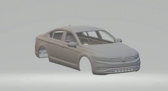 Vw passat sedan 3D Print Model .c4d .max .obj .3ds .fbx .stl .blend 