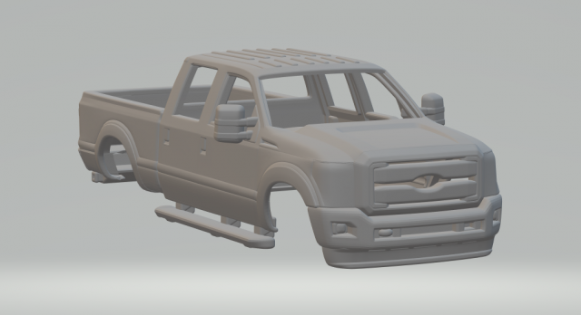 F250 Modelo de impresión 3D .c4d .max .obj .3ds .fbx .stl .blend 