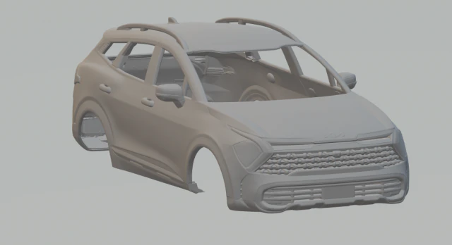 Kia sportage 23 3D Print Model .c4d .max .obj .3ds .fbx .stl .blend 