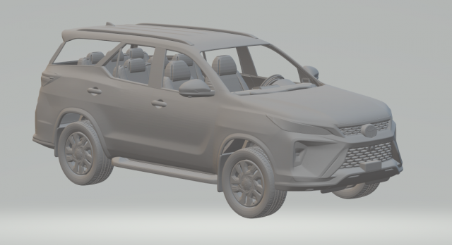 TOYOTA SW4 FORTUNER 3Dプリントモデル .c4d .max .obj .3ds .fbx .stl .blend 