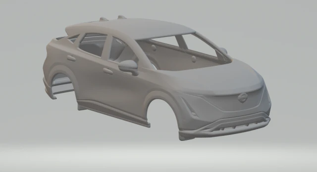 NISSAN ARIYA 2020 3D Print Model .c4d .max .obj .3ds .fbx .stl .blend