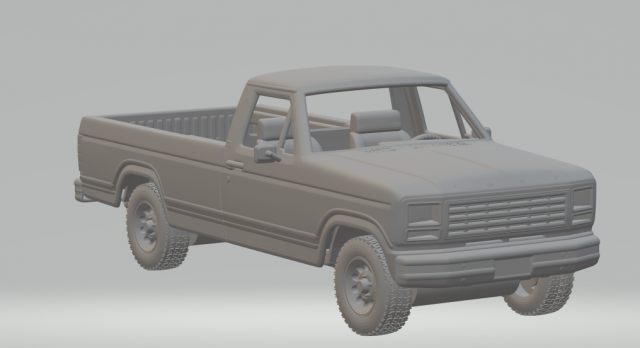 F150 ranger 3D Принт Модель .c4d .max .obj .3ds .fbx .stl .blend 