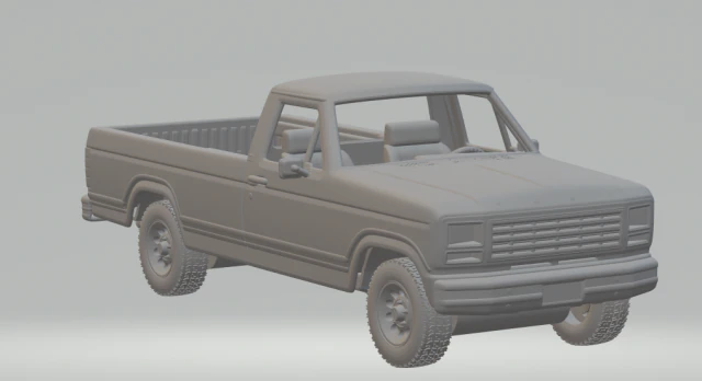 F150 ranger 3D Print Model .c4d .max .obj .3ds .fbx .stl .blend 