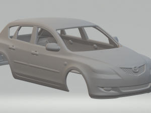 Mazda 3 mk1 hatchback Modelo de Impressão 3D