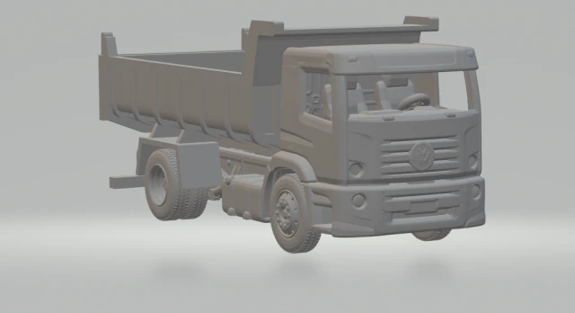 VOLKSWAGEN CONSTELLATION 4X2 dumper 3D Print Model .c4d .max .obj .3ds .fbx .stl .blend 