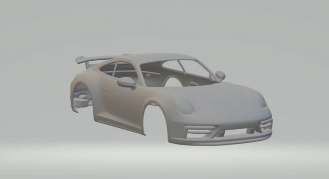 Porsche 911 Carrera custom 3D Print Model .c4d .max .obj .3ds .fbx .stl .blend 