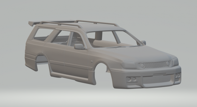 NISSAN STAGEA 260RS Modèles 3D en vedette .c4d .max .obj .3ds .fbx .stl .blend 