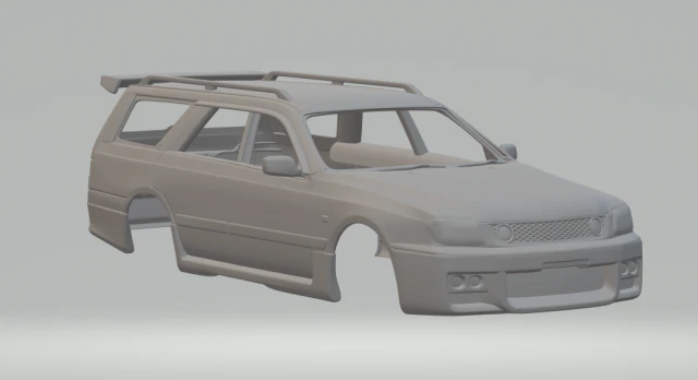 NISSAN STAGEA 260RS 3D Print Model .c4d .max .obj .3ds .fbx .stl .blend 