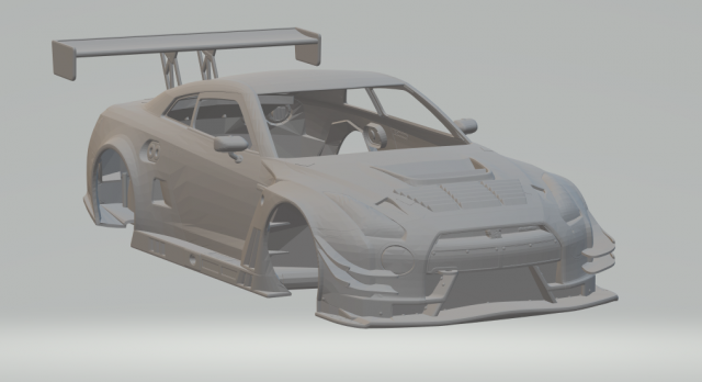 Nissan gtr gt3 17 Modelo de impresión 3D .c4d .max .obj .3ds .fbx .stl .blend