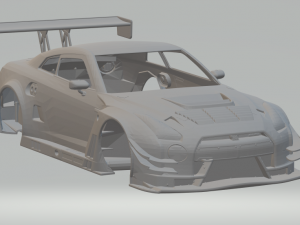 Nissan gtr gt3 17 3Dプリントモデル