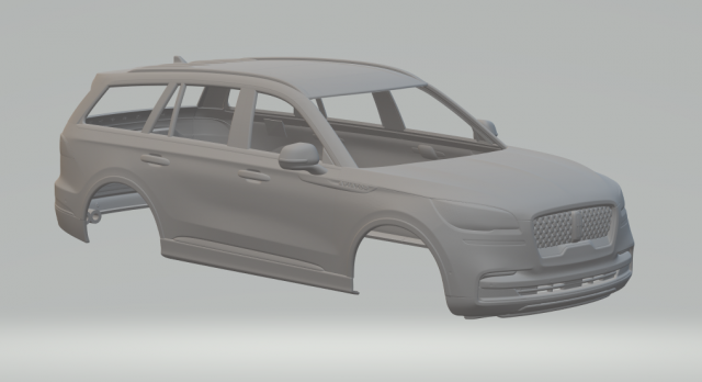 Lincoln aviator Model Cetak 3D .c4d .max .obj .3ds .fbx .stl .blend 