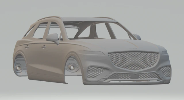 HYUNDAI GV70 3D Print Model .c4d .max .obj .3ds .fbx .stl .blend 