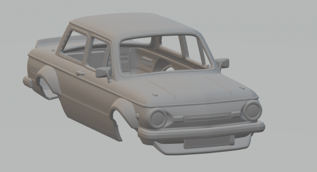 ZAZ 968 CUSTOM Model Cetak 3D .c4d .max .obj .3ds .fbx .stl .blend 