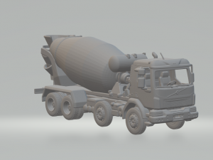 Volvo vm 8x4 mixer 3D Print Model
