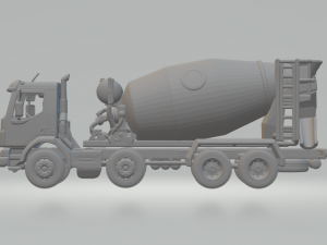 Volvo vm 8x4 mixer Model Cetak 3D