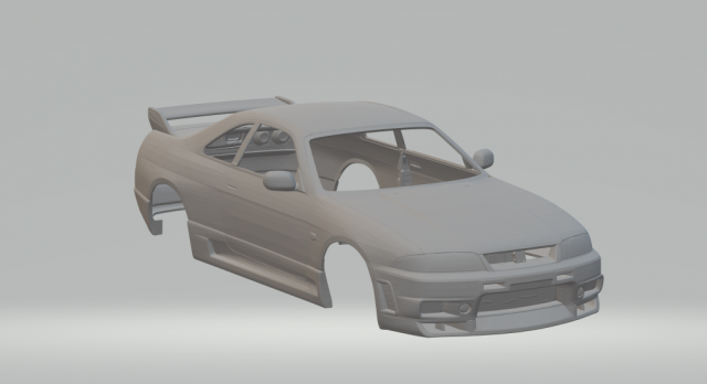 Nissan Skyline R33 Nismo 3D 프린트 모델 .c4d .max .obj .3ds .fbx .stl .blend 