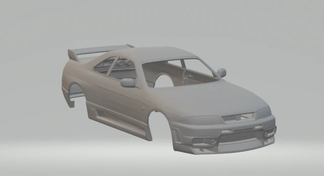 Nissan Skyline R33 Nismo 3D Print Model .c4d .max .obj .3ds .fbx .stl .blend 