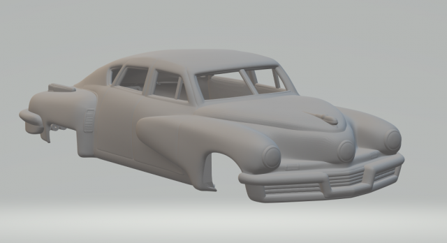 Tucker Torpedo Modelo de Impressão 3D .c4d .max .obj .3ds .fbx .stl .blend 