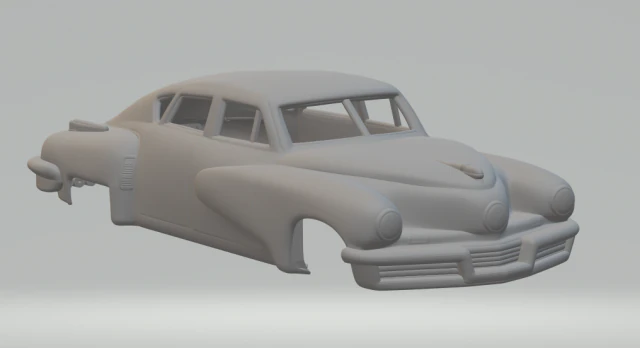 Tucker Torpedo 3D Print Model .c4d .max .obj .3ds .fbx .stl .blend