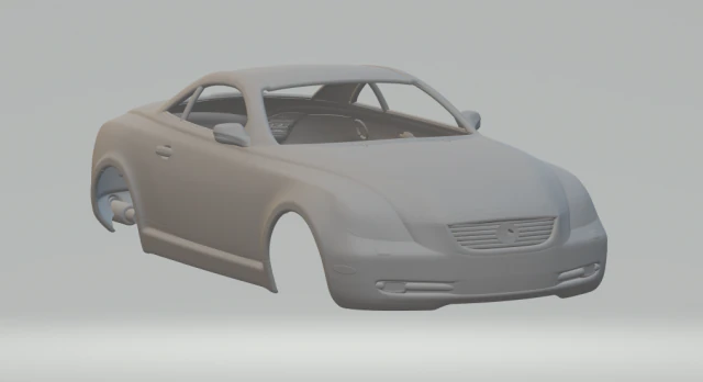 Lexus sc 2007 3D Print Model .c4d .max .obj .3ds .fbx .stl .blend 