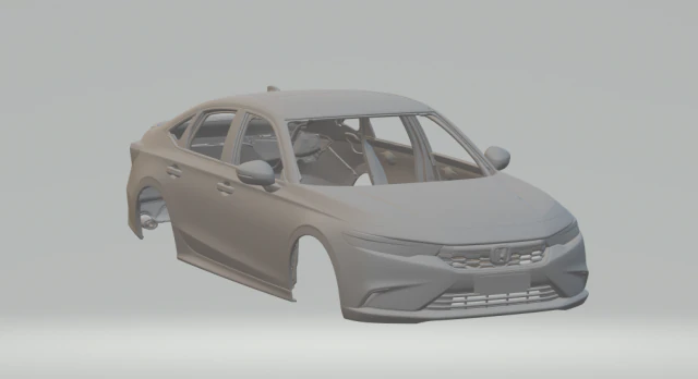 Honda integra cn 3D Print Model .c4d .max .obj .3ds .fbx .stl .blend