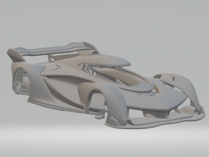 Mclaren solus gt 2023 3Dプリントモデル