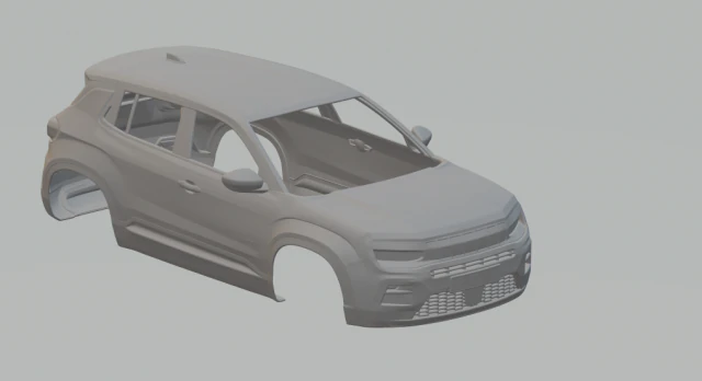 Jeep Avenger 3D Print Model .c4d .max .obj .3ds .fbx .stl .blend 