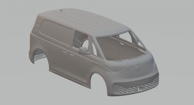VOLKSWAGEN ID BUZZ 3D Print Model .c4d .max .obj .3ds .fbx .stl .blend