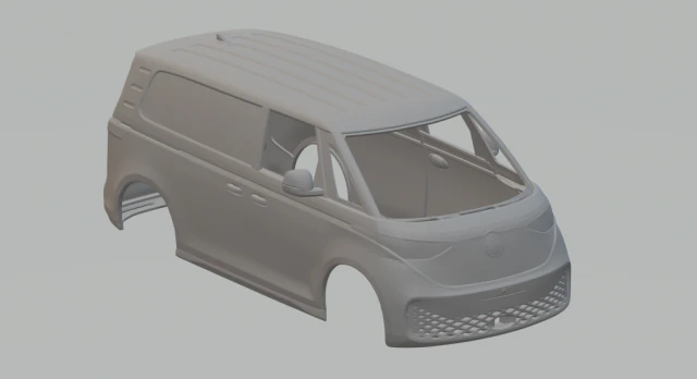 VOLKSWAGEN ID BUZZ 3D Print Model .c4d .max .obj .3ds .fbx .stl .blend 