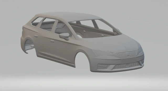 Seat leon st 3D Print Model .c4d .max .obj .3ds .fbx .stl .blend 