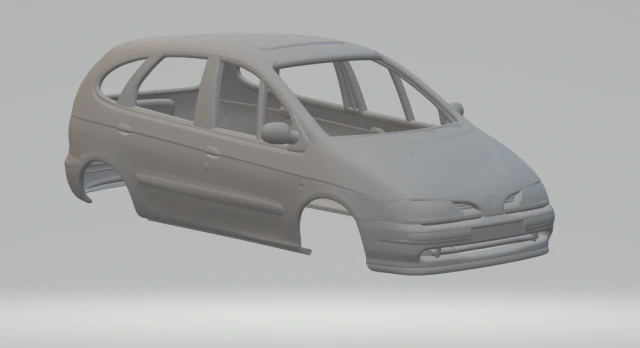 Renault scenic 3D Print Model .c4d .max .obj .3ds .fbx .stl .blend 