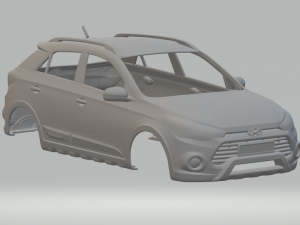 Hyundai i20 actilve 3Dプリントモデル