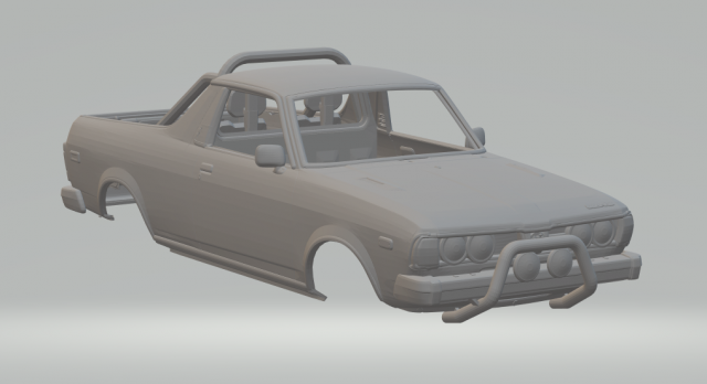 Subaru brat 3D 프린트 모델 .c4d .max .obj .3ds .fbx .stl .blend 