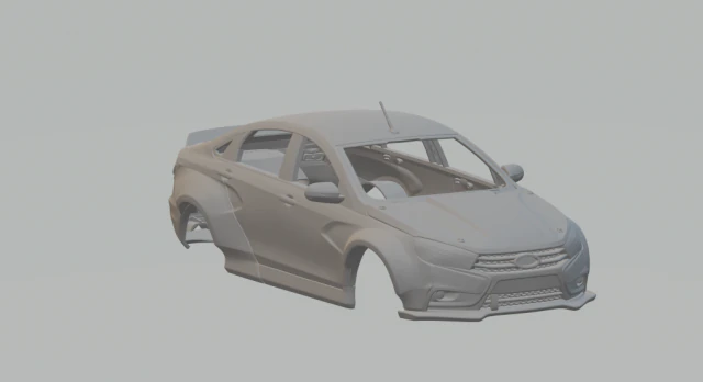 Lada vesta custom 3D Print Model .c4d .max .obj .3ds .fbx .stl .blend 