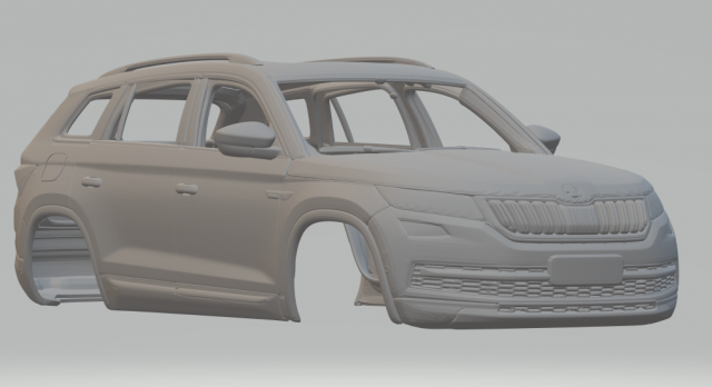 Skoda kodiak 3D Baskı Modeli .c4d .max .obj .3ds .fbx .stl .blend 