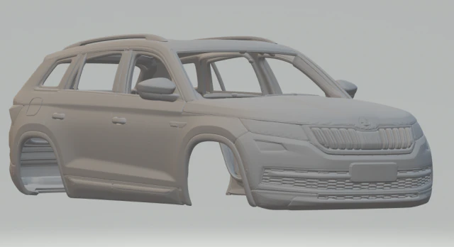 Skoda kodiak 3D Print Model .c4d .max .obj .3ds .fbx .stl .blend 